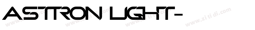Astron Light字体转换